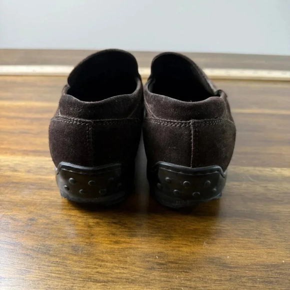 Tod's City Gommino Brown Suede Driving Shoe M5/W7 - Picture 3 of 6